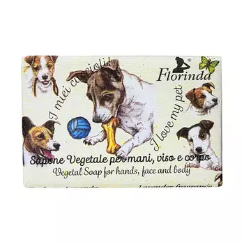 Мыло туалетное Florindia Домашние Любимцы. Джек Рассел терьер (лаванда)