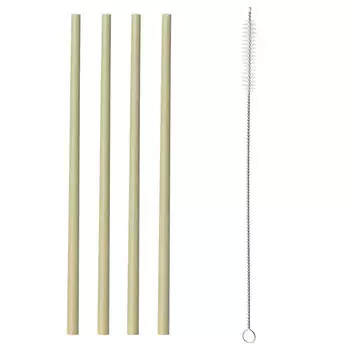 Набор бамбуковых соломинок с щеточкой Typhoon Colour