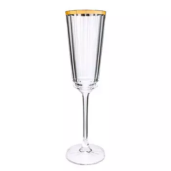 Набор бокалов для шампанского Cristal d`Arques Macassar gold 170мл, 6шт