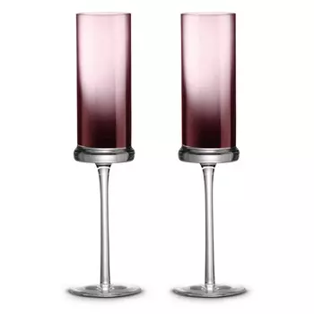 Набор бокалов для шампанского Pozzi Milano 1876 Fun Classy 2шт, лиловый