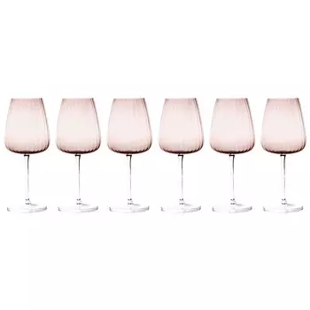Набор бокалов для вина Le Stelle Opium 6шт, розовый