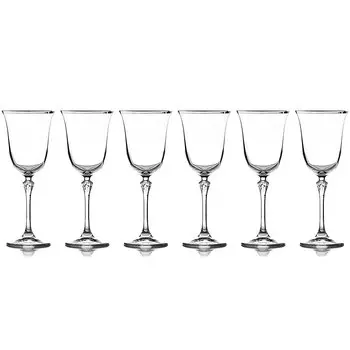 Набор бокалов для воды Le Stelle Gemma, платина