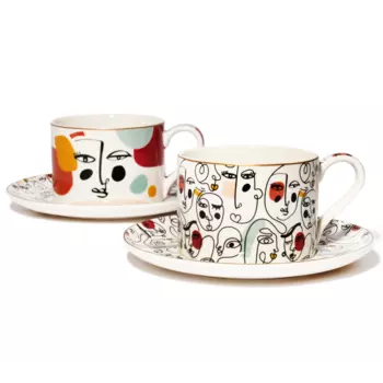 Набор чайных чашек с блюдцами Easy Life Modernism