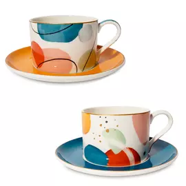 Набор чайных чашек с блюдцами Easy Life Shapes