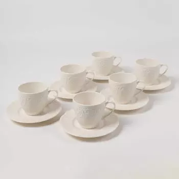 Набор чайных пар Kutahya Irem 12 предметов на 6 персон