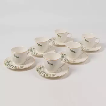 Набор чайных пар Kutahya Kalipso 11398 12 предметов на 6 персон