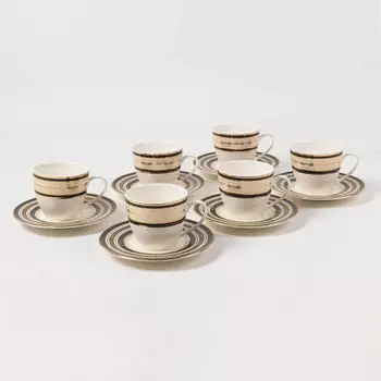 Набор чайных пар Kutahya Kalipso 11774 12 предметов на 6 персон