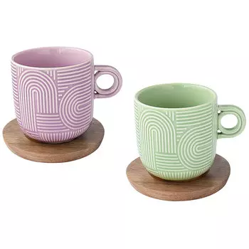 Набор чашек 0,25л Easy Life Радуга, 2шт