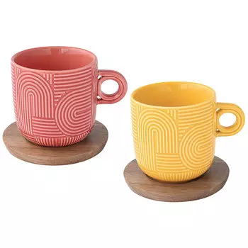 Набор чашек 250мл Easy Life Радуга, 2шт