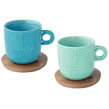 Набор чашек Easy Life Радуга 0,25л, 2шт