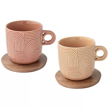 Набор чашек Easy Life Радуга 250мл, 2шт