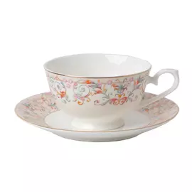 Набор чашек с блюдцами Top Art Studio Роял Айвори, 12 предметов