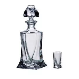 Набор для ликера Crystalite Bohemia Квадро, 7 предметов