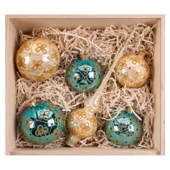 Набор елочных украшений Коломеев Цветочный