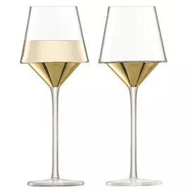 Набор из 2 бокалов для вина Space 350 мл золото