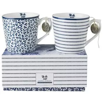 Набор из 2х кружек Laura Ashley Blueprint 240мл в подарочной упаковке