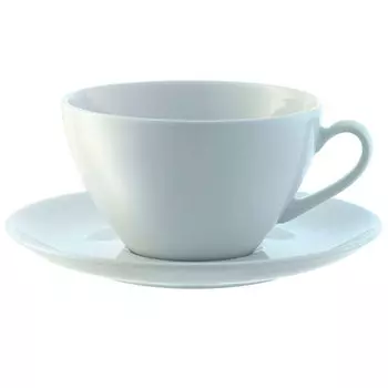 Набор из 4 округлых чашек с блюдцем Dine 350 мл