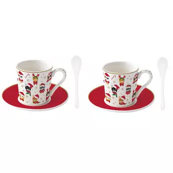 Набор кофейных пар Easy Life Christmas Friends