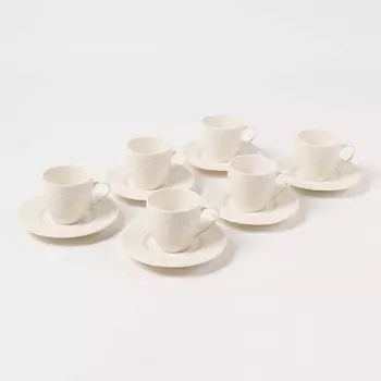 Набор кофейных пар Kutahya Irem 12 предметов на 6 персон