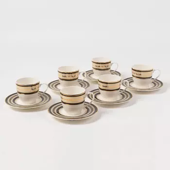Набор кофейных пар Kutahya Kalipso 11774 12 предметов на 6 персон