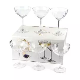 Набор креманок Crystal BOHEMIA WATERFALL 340мл, 6шт