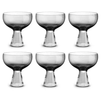 Набор креманок Pozzi Milano 1876 Fun Classy 6шт, дымчатый