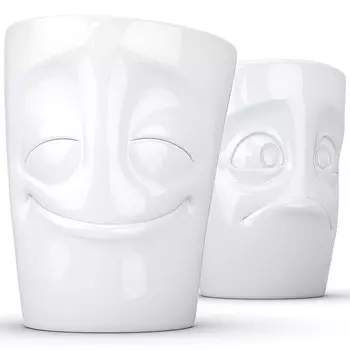 Набор кружек Tassen Мимика Cheery & Baffled, 2шт