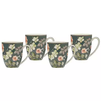 Набор кружек в подарочной упаковке Maxwell & Williams Arcadia 4шт, зеленый