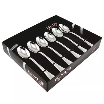 Набор ложек кофейных Eme Firenze Gold Decor 6 предметов