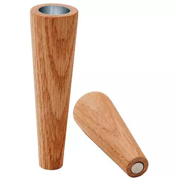 Набор магнитных подсвечников для высоких свечей 2шт LIND DNA, натуральный дуб