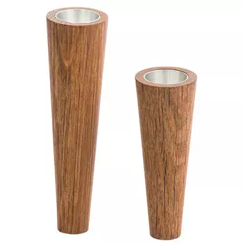 Набор магнитных подсвечников для высоких свечей 2шт LIND DNA, темный дуб