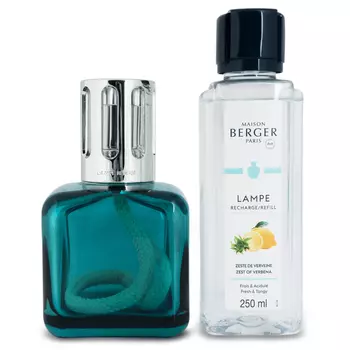 Набор Maison Berger Куб изумрудный (Лампа + аромат 250мл Цедра вербены)