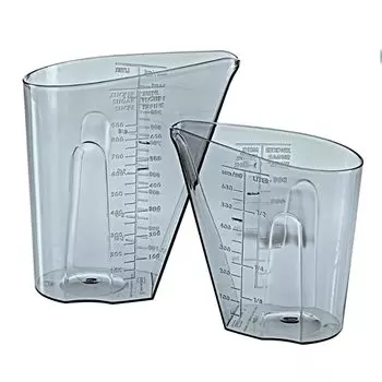 Набор мерных емкостей Koziol Dosis, цвет серый