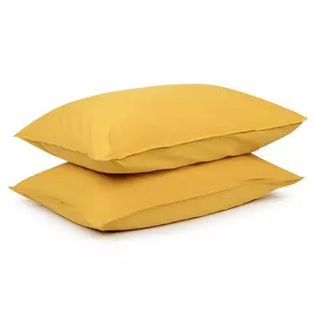 Набор наволочек Tkano Essential цвет горчичный, 2шт