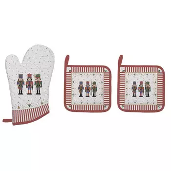 Набор прихваток Easy Life Nutcrackers (варежка и 2 прихватки)