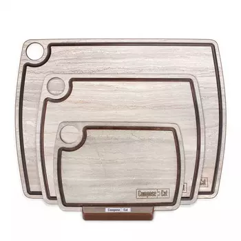 Набор разделочных досок на подставке ComposeEat Fashion травертин капучино