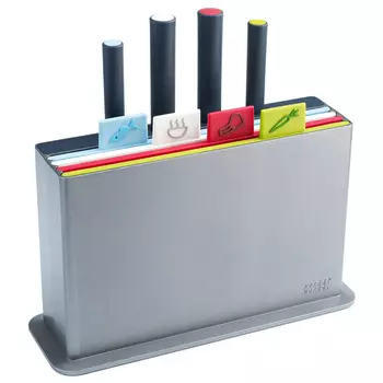 Набор разделочных досок с ножами Joseph Joseph Index' with knives, цвет серебристый