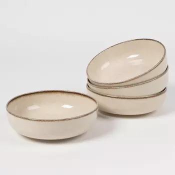 Набор салатников Kutahya Pearl 15см 4шт, бежевый