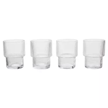 Набор стаканов Housewares Farrow Clear 230мл, 4шт