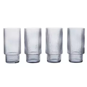 Набор стаканов Housewares Farrow Grey 420мл, 4шт