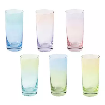 Набор стаканов высоких Easy life Rainbow 430мл, 6шт