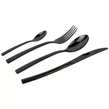 Набор столовых приборов COMAS Hidraulic Black, 24 предмета