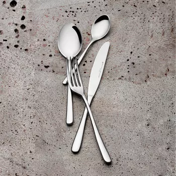 Набор столовых приборов Maxwell & Williams Leveson 24 предмета на 6 персон, серебристый