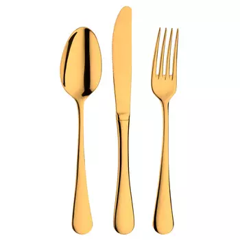 Набор столовых приборов Pintinox Stresa PVD Gold, 24 предмета