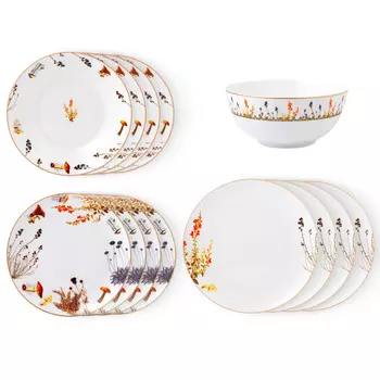 Набор столовый Zapel Mushroom 13 предметов на 4 персоны