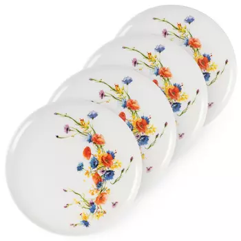 Набор тарелок десертных 20,5см Zapel Fleurs des champs 4 предмета