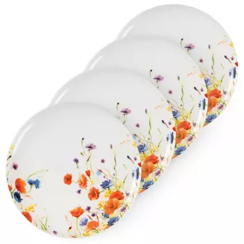 Набор тарелок десертных Zapel Fleurs des champs 4 предмета 20,5см