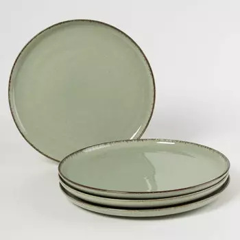 Набор тарелок обеденных Kutahya Pearl 27см 4шт, зеленый