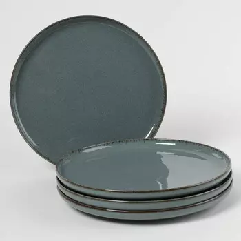 Набор тарелок обеденных Kutahya Pearl 27см 4шт, синий