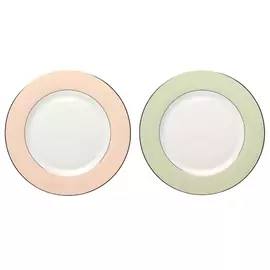 Набор тарелок закусочных Top Art Studio Империал Оливковый и Карамельный, 2шт